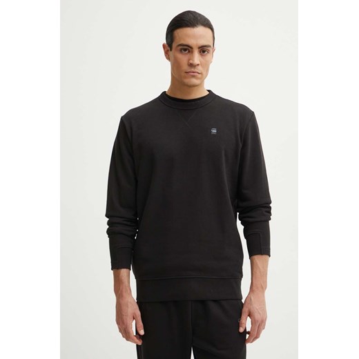 G-Star Raw bluza męska kolor czarny gładka D25121-D566 ze sklepu ANSWEAR.com w kategorii Bluzy męskie - zdjęcie 174108097
