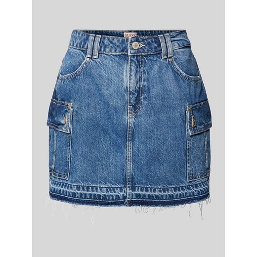 Spódnica jeansowa z frędzlami model ‘VIVETTE’ ze sklepu Peek&Cloppenburg  w kategorii Spódnice - zdjęcie 174108927