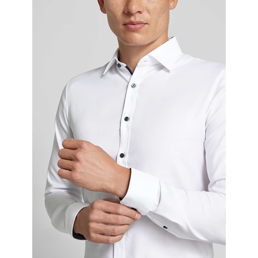 Koszula biznesowa o kroju Super Slim Fit z kołnierzykiem typu kent Olymp No. Six 36 Peek&Cloppenburg 