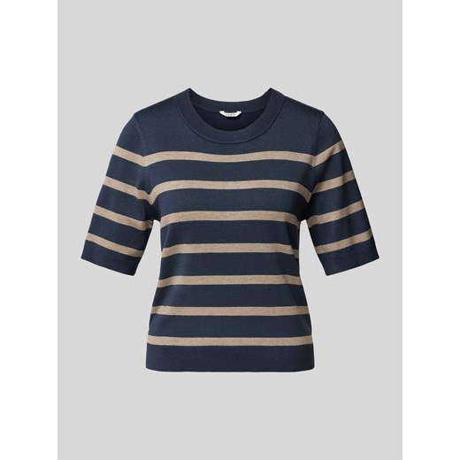 Bluzka z dzianiny z okrągłym dekoltem model ‘Carla’ ze sklepu Peek&Cloppenburg  w kategorii Bluzki damskie - zdjęcie 174109046
