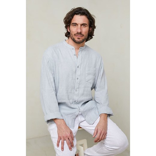 Koszula męska Lin Passion z długim rękawem z klasycznym kołnierzykiem 