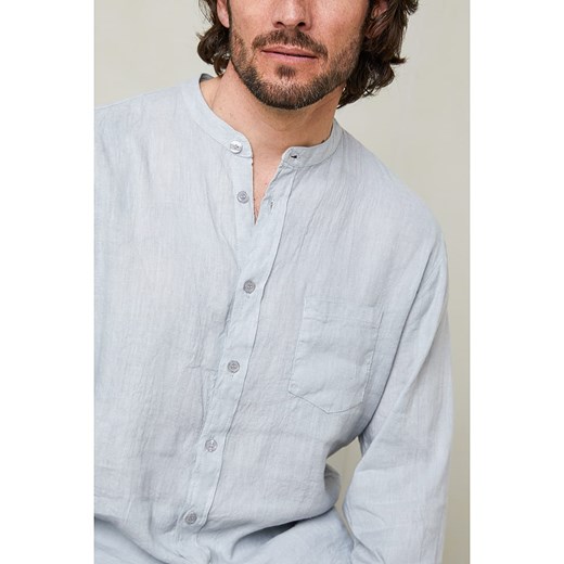 Koszula męska Lin Passion z klasycznym kołnierzykiem z długim rękawem 