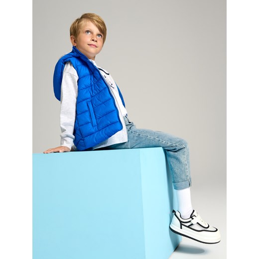 Sinsay - Pikowana kamizelka - niebieski Sinsay 98 Sinsay