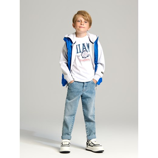 Sinsay - Pikowana kamizelka - niebieski Sinsay 140 Sinsay