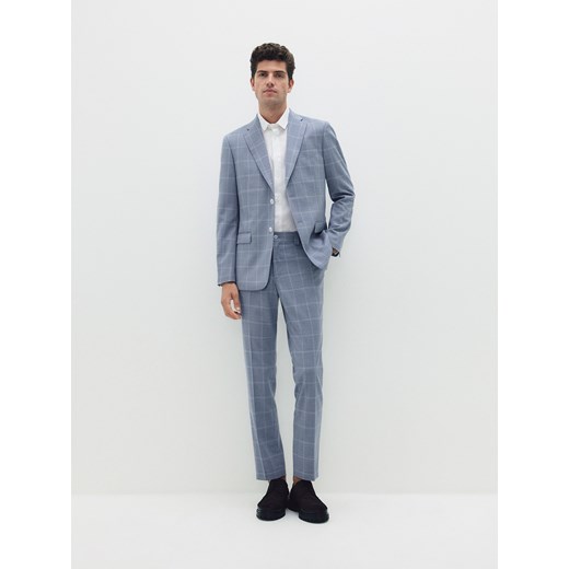 Reserved - Gładka koszula slim fit - biały Reserved M Reserved