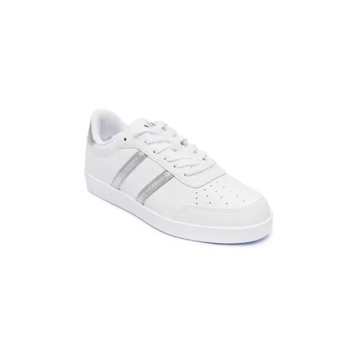 Buty sportowe damskie Armani Exchange sneakersy białe na płaskiej podeszwie