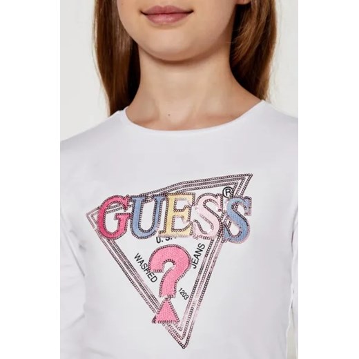Bluzka dziewczęca Guess z elastanu