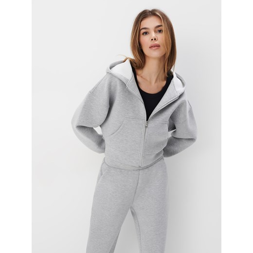 Mohito - Krótka szara bluza - szary Mohito M Mohito promocyjna cena