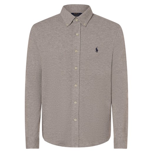 Polo Ralph Lauren Koszula męska Mężczyźni Regular Fit Bawełna szary marmurkowy ze sklepu vangraaf w kategorii Koszule męskie - zdjęcie 174114767