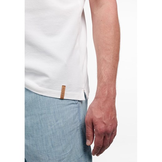 T-shirt męski Eterna biały bawełniany casual
