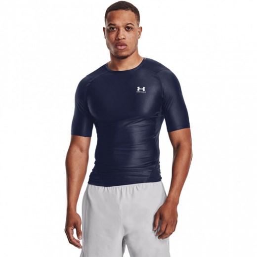 Męska koszulka treningowa Under Armour UA HG IsoChill Comp SS - granatowa ze sklepu Sportstylestory.com w kategorii T-shirty męskie - zdjęcie 174115749