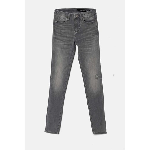 Armani Exchange jeansy damskie kolor szary 6DYJ69 Y18PZ ze sklepu ANSWEAR.com w kategorii Jeansy damskie - zdjęcie 174116038