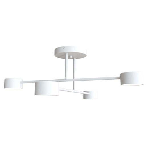 Biała industrialna lampa sufitowa - D134-Evex ze sklepu Edinos.pl w kategorii Lampy sufitowe - zdjęcie 174116327