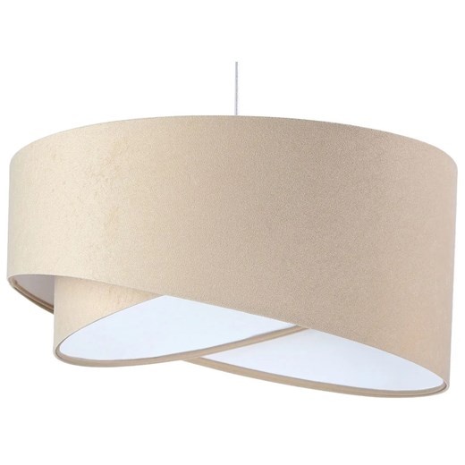 Beżowo-biała lampa wisząca nad stół - EX982 K1-R61 ze sklepu Edinos.pl w kategorii Lampy wiszące - zdjęcie 174116385