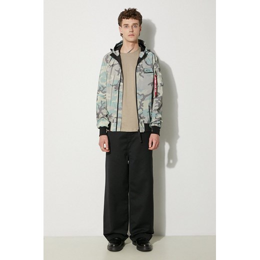 Alpha Industries kurtka MA-1 LW HOODED REFLECTIVE CAMO męska kolor zielony Alpha Industries L wyprzedaż PRM