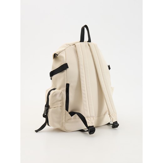 Reserved - Pojemny plecak z kieszeniami - złamana biel Reserved ONE SIZE Reserved