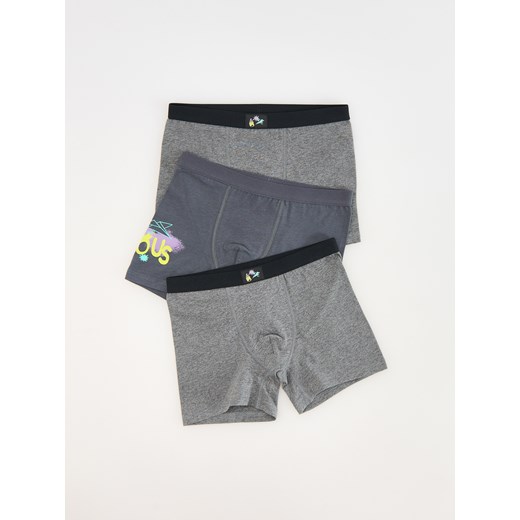 Reserved - Bokserki 3 pack - ciemnoszary ze sklepu Reserved w kategorii Majtki dziecięce - zdjęcie 174120749