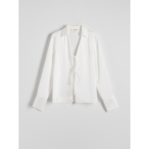 Reserved - Koszula z wiązaniem - biały Reserved XS Reserved