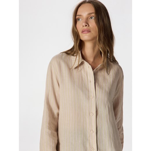 Reserved - Lniana koszula oversize - wielobarwny Reserved M Reserved