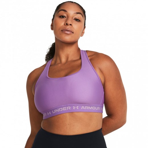 Biustonosz treningowy Under Armour UA Crossback Mid Bra - fioletowy Under Armour XS okazyjna cena Sportstylestory.com
