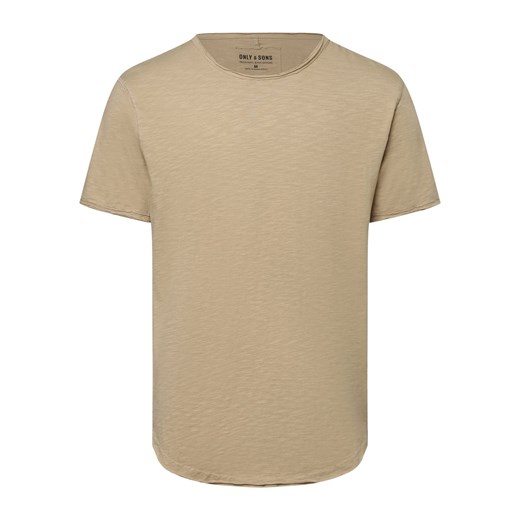 Only&Sons Koszulka męska - ONSBenne Mężczyźni Bawełna melanżowy jednolity ze sklepu vangraaf w kategorii T-shirty męskie - zdjęcie 174122518
