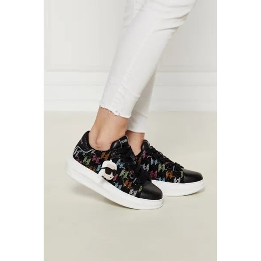 Karl Lagerfeld Sneakersy Pendant R'Stones | z dodatkiem skóry Karl Lagerfeld 40 Gomez Fashion Store