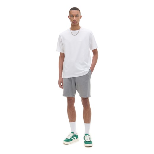 Cropp - Biały T-shirt z haftem - biały Cropp S Cropp