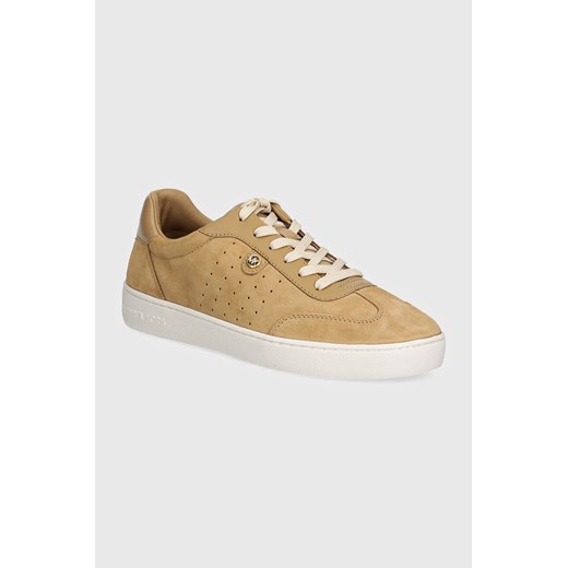 MICHAEL Michael Kors sneakersy zamszowe Scotty kolor brązowy 43T4SCFS1S 222 ze sklepu ANSWEAR.com w kategorii Trampki damskie - zdjęcie 174126617