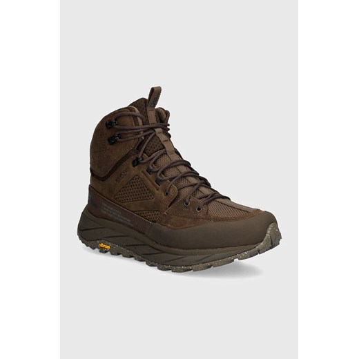 Jack Wolfskin buty Terraquest Texapore Mid męskie kolor brązowy 4056381 ze sklepu ANSWEAR.com w kategorii Buty trekkingowe męskie - zdjęcie 174127067