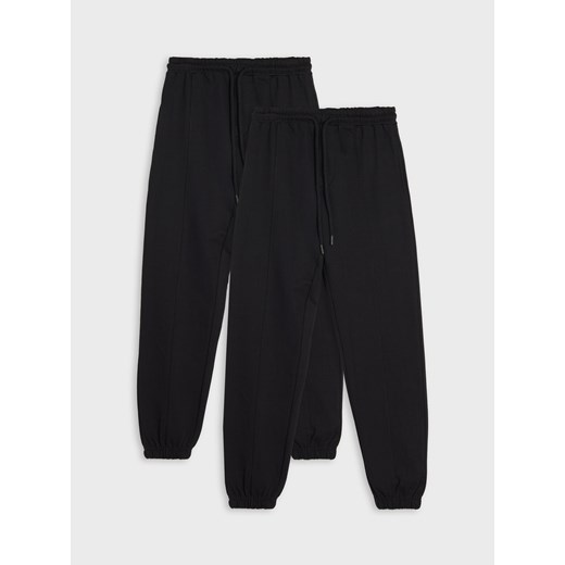 Sinsay - Spodnie dresowe 2 pack - czarny Sinsay 170 Sinsay
