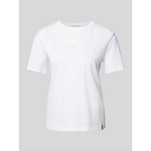 T-shirt z napisem z logo model ‘PAGGIO’ ze sklepu Peek&Cloppenburg  w kategorii Bluzki damskie - zdjęcie 174127409
