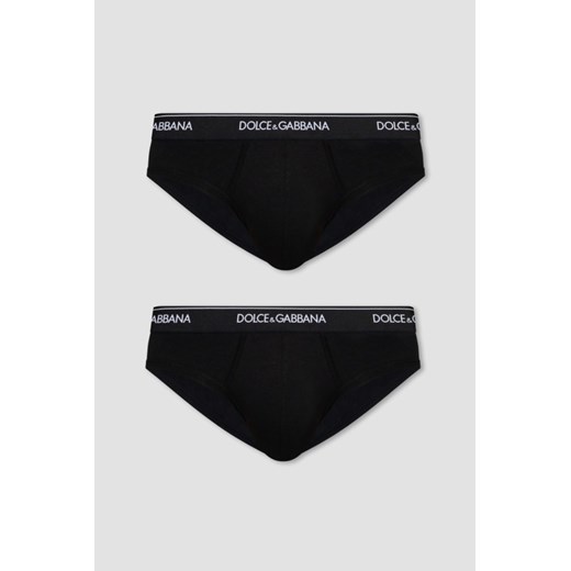 DOLCE & GABBANA Czarny 2PACK slipów, Rozmiar XXL ze sklepu outfit.pl w kategorii Majtki męskie - zdjęcie 174128209