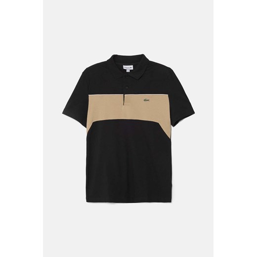 Lacoste polo bawełniane kolor czarny wzorzysty PH2847 ze sklepu ANSWEAR.com w kategorii T-shirty męskie - zdjęcie 174128538