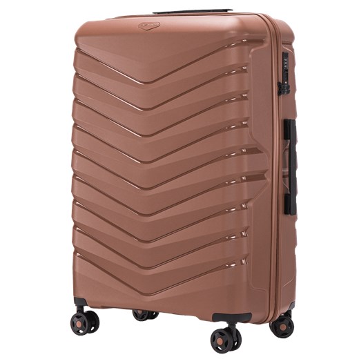 Walizka duża Wings PHOENIX polipropylen 28" COFFEE ze sklepu WINGS w kategorii Walizki - zdjęcie 174129626