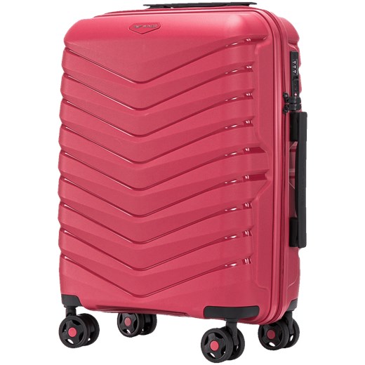 Walizka kabinowa Wings PHOENIX polipropylen 20" ROSE RED ze sklepu WINGS w kategorii Walizki - zdjęcie 174129648