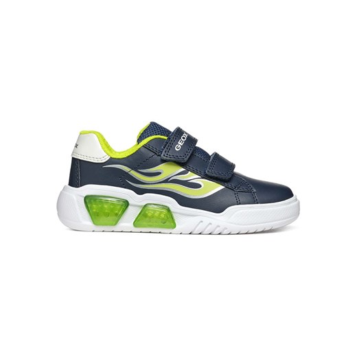 Geox Sneakersy "Lights - Illuminus" w kolorze granatowo-zielonym Geox 31 okazja Limango Polska