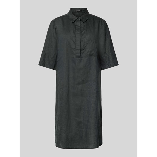 Sukienka lniana o długości do kolan z rękawem o dł. 1/2 model ‘Walmari’ ze sklepu Peek&Cloppenburg  w kategorii Sukienki - zdjęcie 174136146