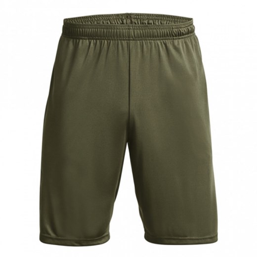 Męskie spodenki treningowe UNDER ARMOUR TECH GRAPHIC SHORT - oliwkowe/khaki ze sklepu Sportstylestory.com w kategorii Spodenki męskie - zdjęcie 174137516