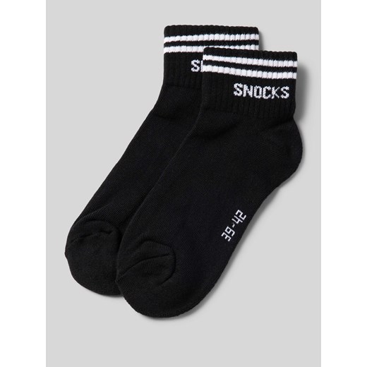 Skarpety z napisem z logo w zestawie 2 szt. model ‘Retro Ankle’ ze sklepu Peek&Cloppenburg  w kategorii Skarpetki damskie - zdjęcie 174140219