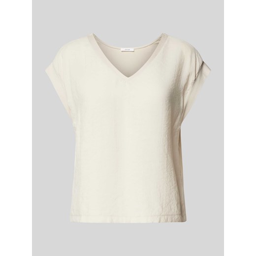 T-shirt z dekoltem w serek model ‘Saduna’ ze sklepu Peek&Cloppenburg  w kategorii Bluzki damskie - zdjęcie 174140356