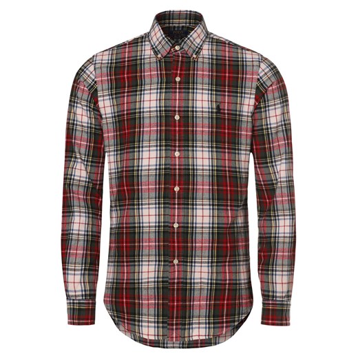 Polo Ralph Lauren Koszula męska - Custom Fit Mężczyźni Modern Fit Bawełna czerwony w kratkę ze sklepu vangraaf w kategorii Koszule męskie - zdjęcie 174141185