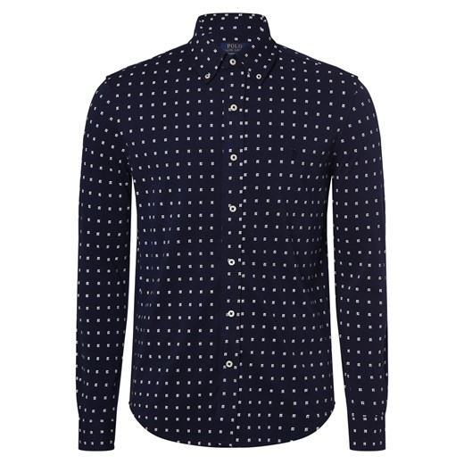 Polo Ralph Lauren Koszula męska Mężczyźni Slim Fit Bawełna granatowy wzorzysty ze sklepu vangraaf w kategorii Koszule męskie - zdjęcie 174141186