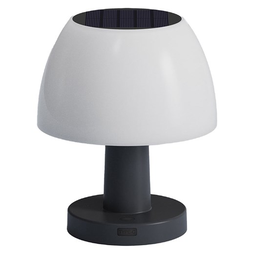 lumisky Lampa stołowa LED &quot;Lumina&quot; w kolorze czarno-białym - wys. 15,3 x Ø 13,5 cm ze sklepu Limango Polska w kategorii Oświetlenie ogrodowe - zdjęcie 174142409
