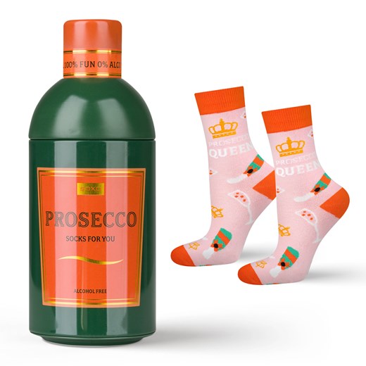 Skarpetki damskie SOXO Prosecco w butelce ze sklepu Sklep SOXO w kategorii Skarpetki damskie - zdjęcie 174144145
