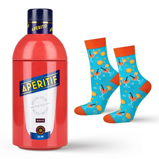 Skarpetki damskie SOXO Aperitif w butelce ze sklepu Sklep SOXO w kategorii Skarpetki damskie - zdjęcie 174144168