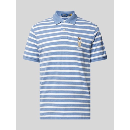 Koszulka polo o kroju custom fit z wyhaftowanym motywem i logo ze sklepu Peek&Cloppenburg  w kategorii T-shirty męskie - zdjęcie 174146297