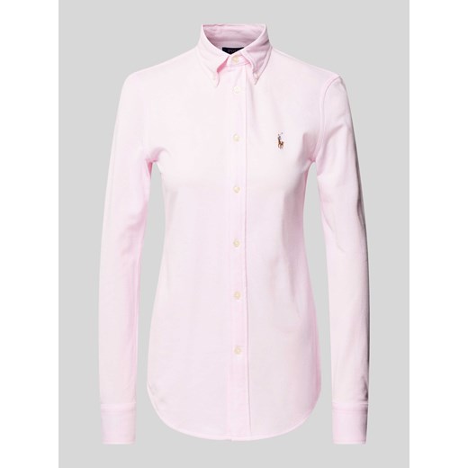 Koszula polo z kołnierzykiem typu button down ze sklepu Peek&Cloppenburg  w kategorii Koszule damskie - zdjęcie 174146396