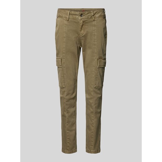 Spodnie cargo o skróconym kroju slim fit ze sklepu Peek&Cloppenburg  w kategorii Spodnie damskie - zdjęcie 174146427