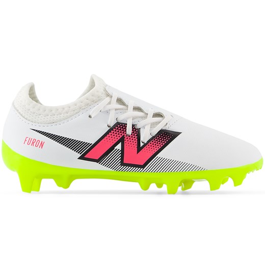Korki dziecięce New Balance FURON V7+ DISPATCH JNR FG SJF3FH75 – białe ze sklepu New Balance Poland w kategorii Buty sportowe dziecięce - zdjęcie 174150376