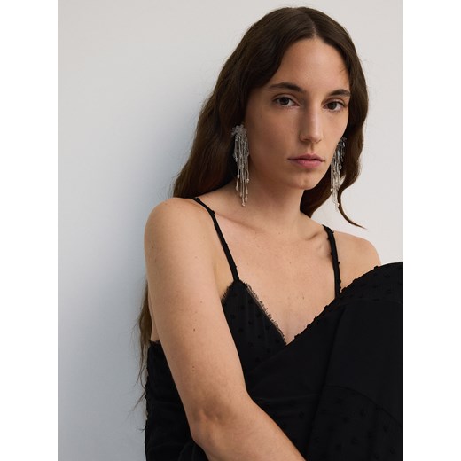 Sukienka Reserved maxi w serek 